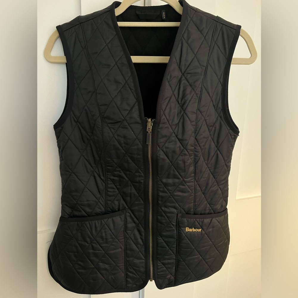 Barbour Quilted Vest Jacket Black - SIZE US 6